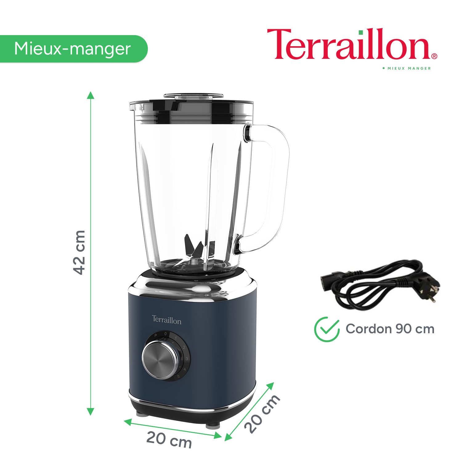 terraillon-new-moon-blender-lectrique-1-75l-600w-bleu image 5