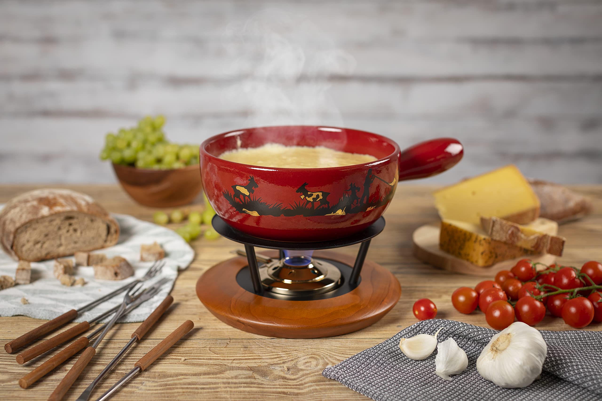 kuhn-rikon-caquelon-fondue-fromage-joueur-de-cor-des-alpes-22-cm-rouge-1-6-l image 8