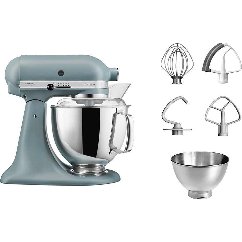 kitchenaid-artisan-5ksm175psemf-hachoir-viande-bleu-brume image 2