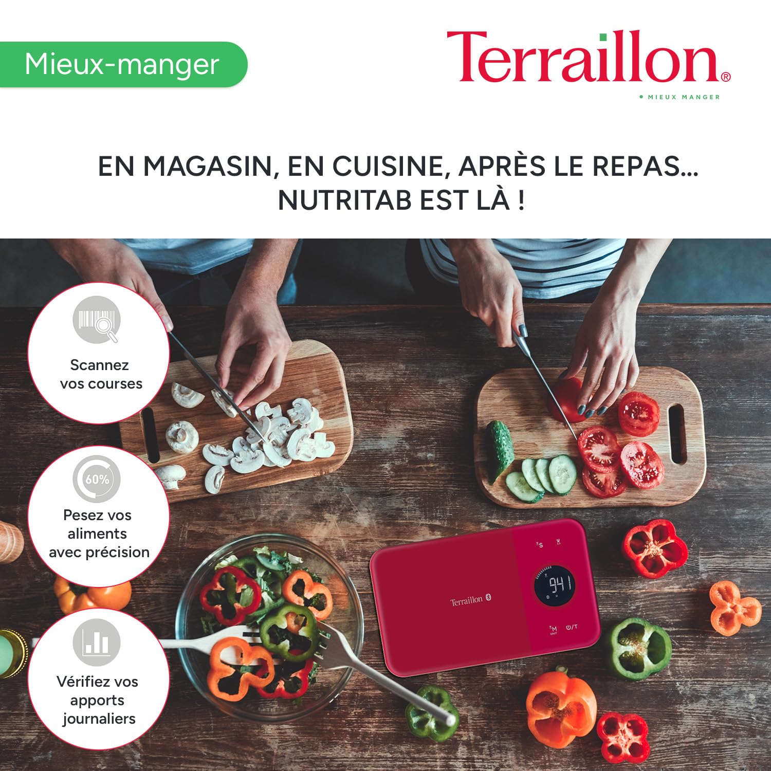 terraillon-nutritab-balance-cuisine-connect-e-bluetooth-rouge-5-kg image 7