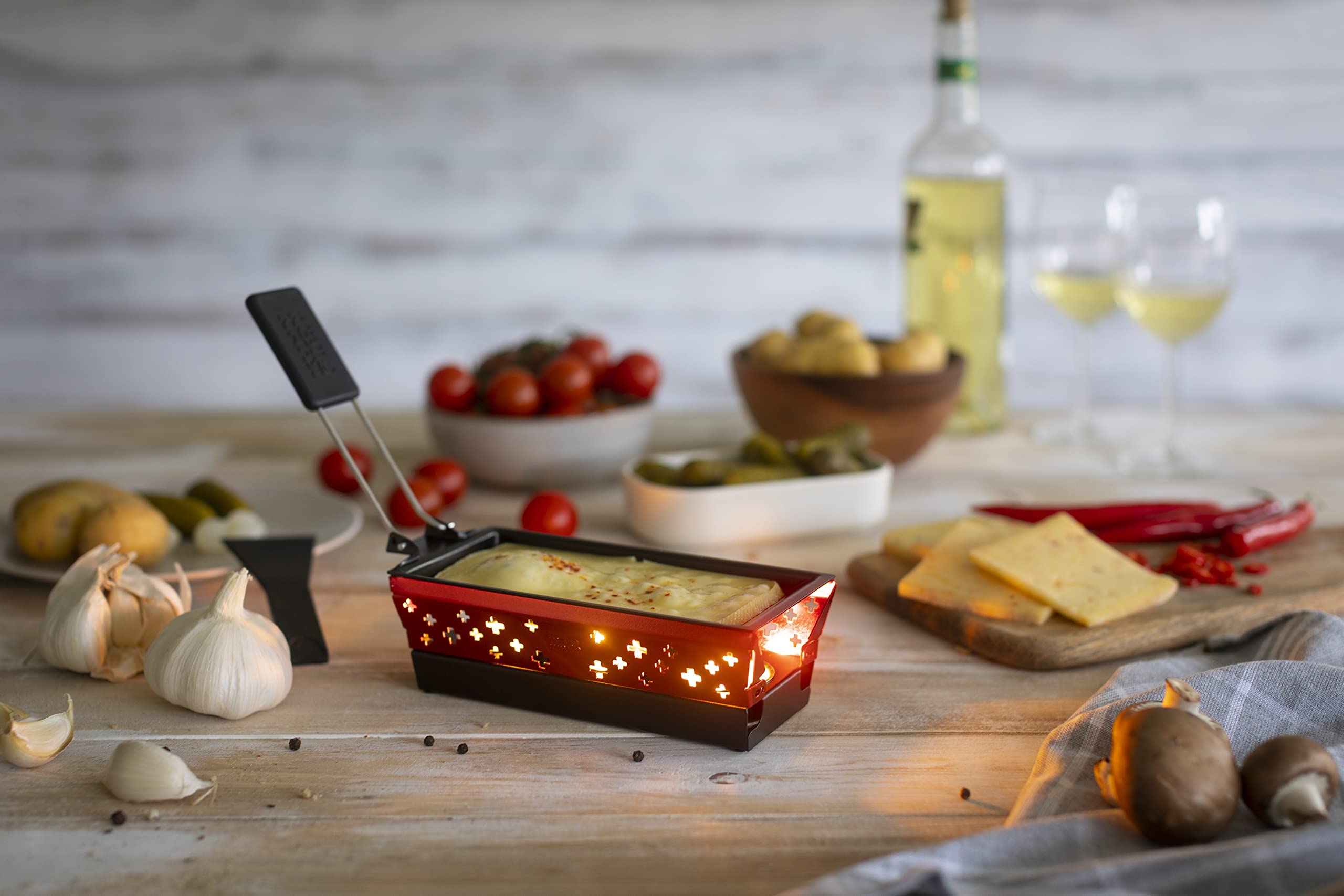 kuhn-rikon-mini-set-raclette-individuel-aluminium-rouge image 4