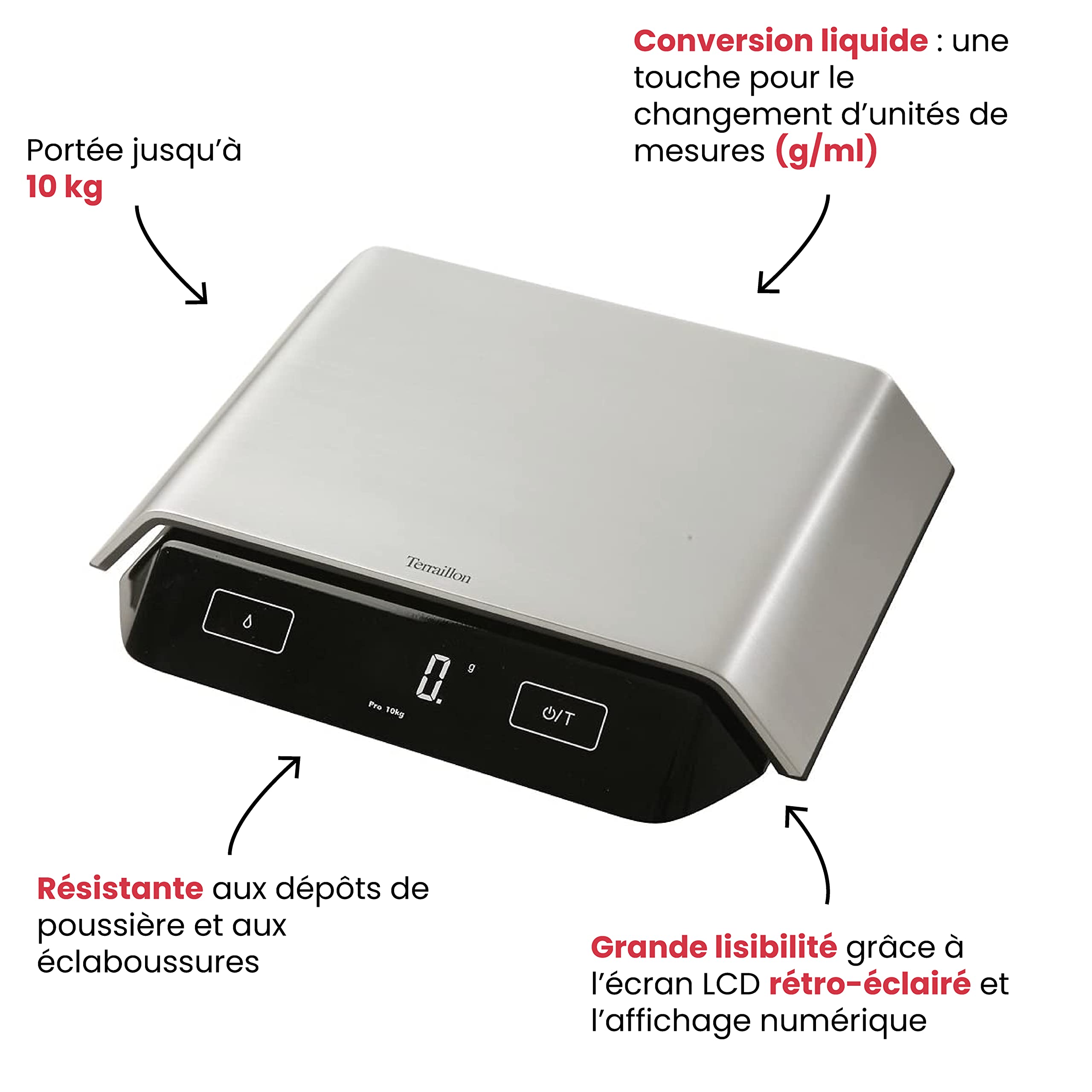 terraillon-supreme-balance-de-cuisine-lectronique-professionnelle-inox-10-kg image 3