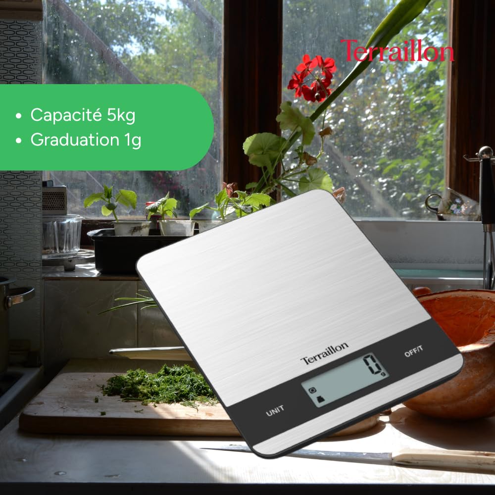 terraillon-slim-steel-balance-de-cuisine-lectronique-5-kg-inox image 5