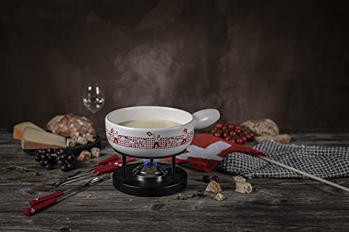 kuhn-rikon-caquelon-fondue-fromage-induction-23-cm-blanc-rouge-drapeaux image 6