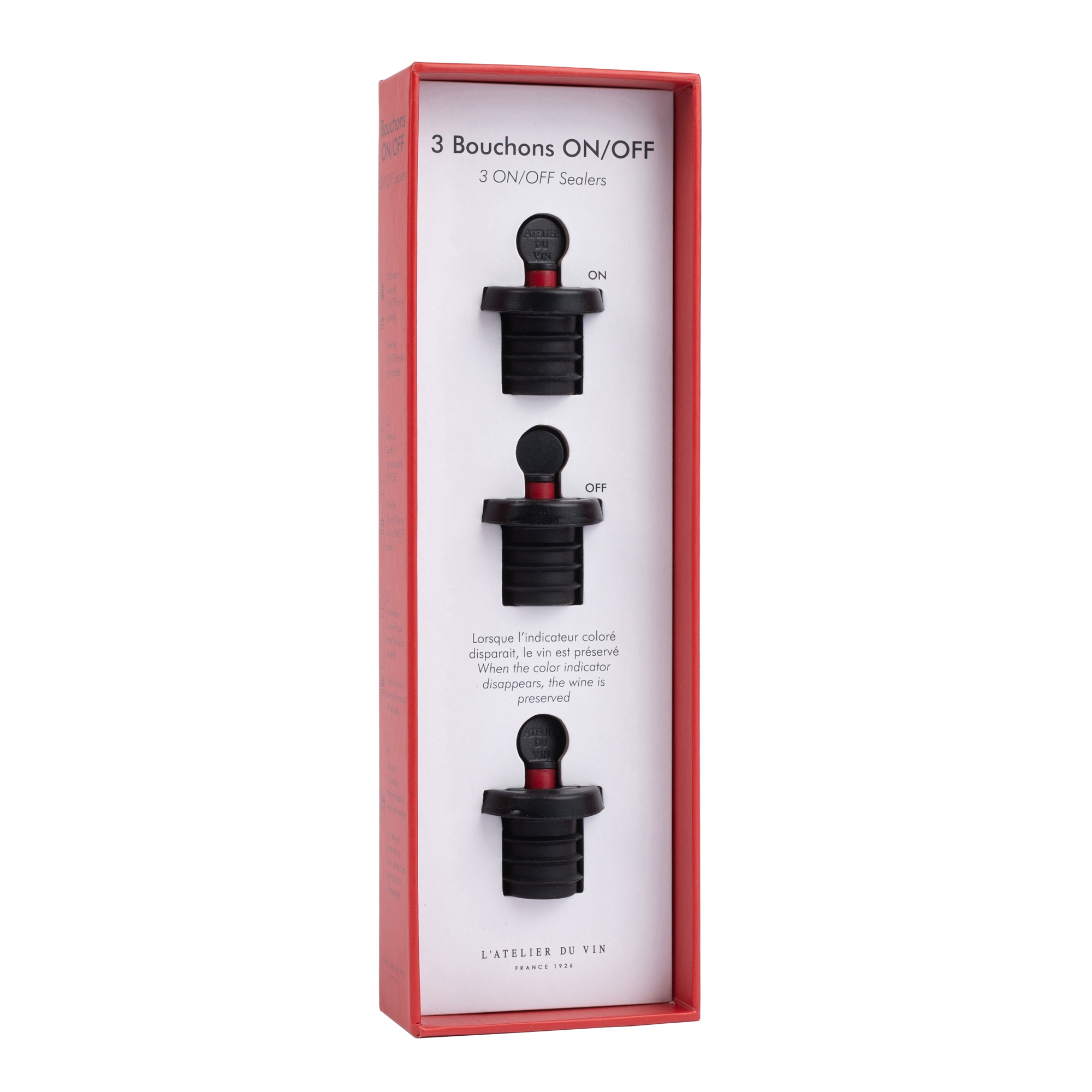 l-atelier-du-vin-gard-vin-lot-de-3-bouchons-pompe-vide image 1