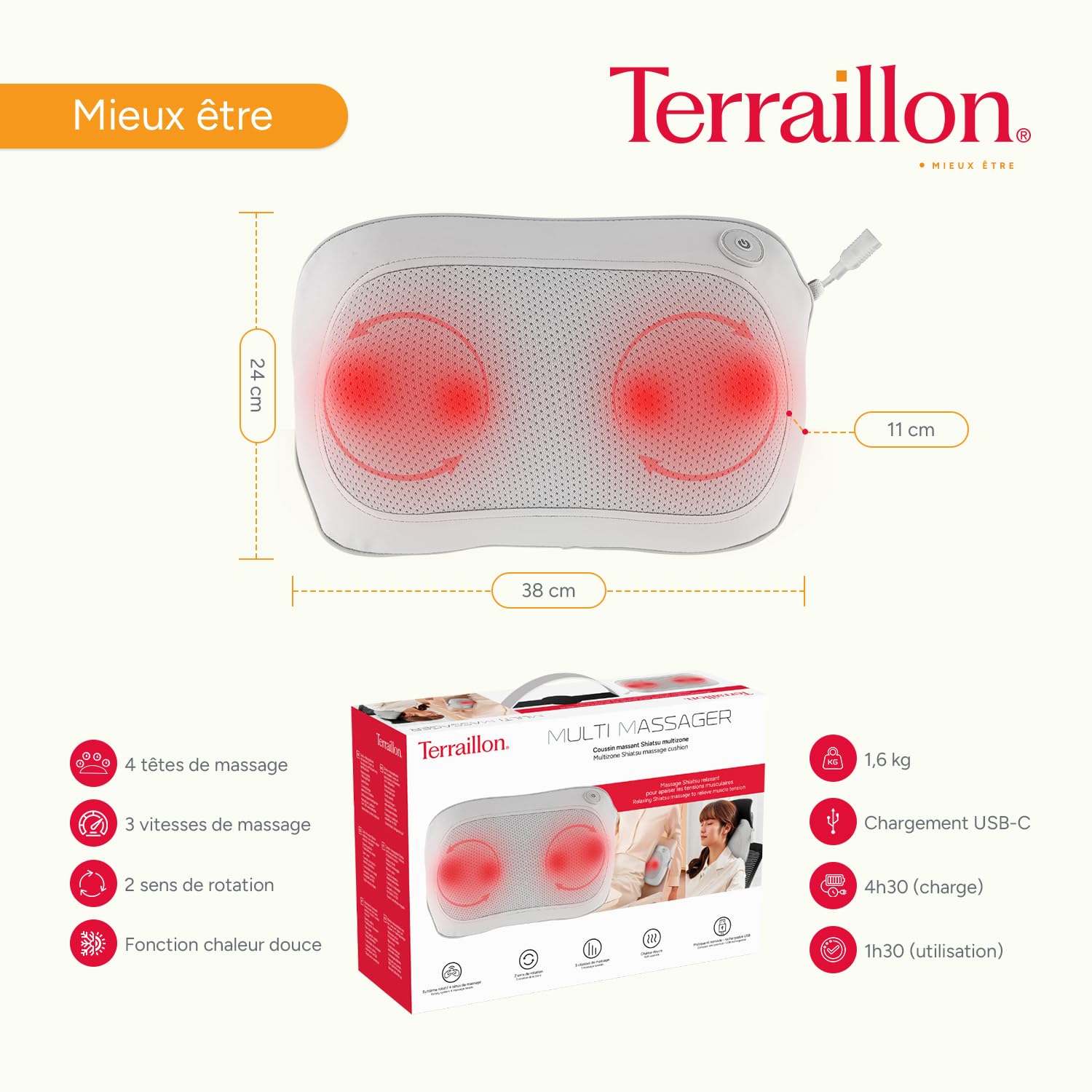 terraillon-multi-massager-coussin-massant-chauffant-shiatsu-4-t-tes-gris image 6