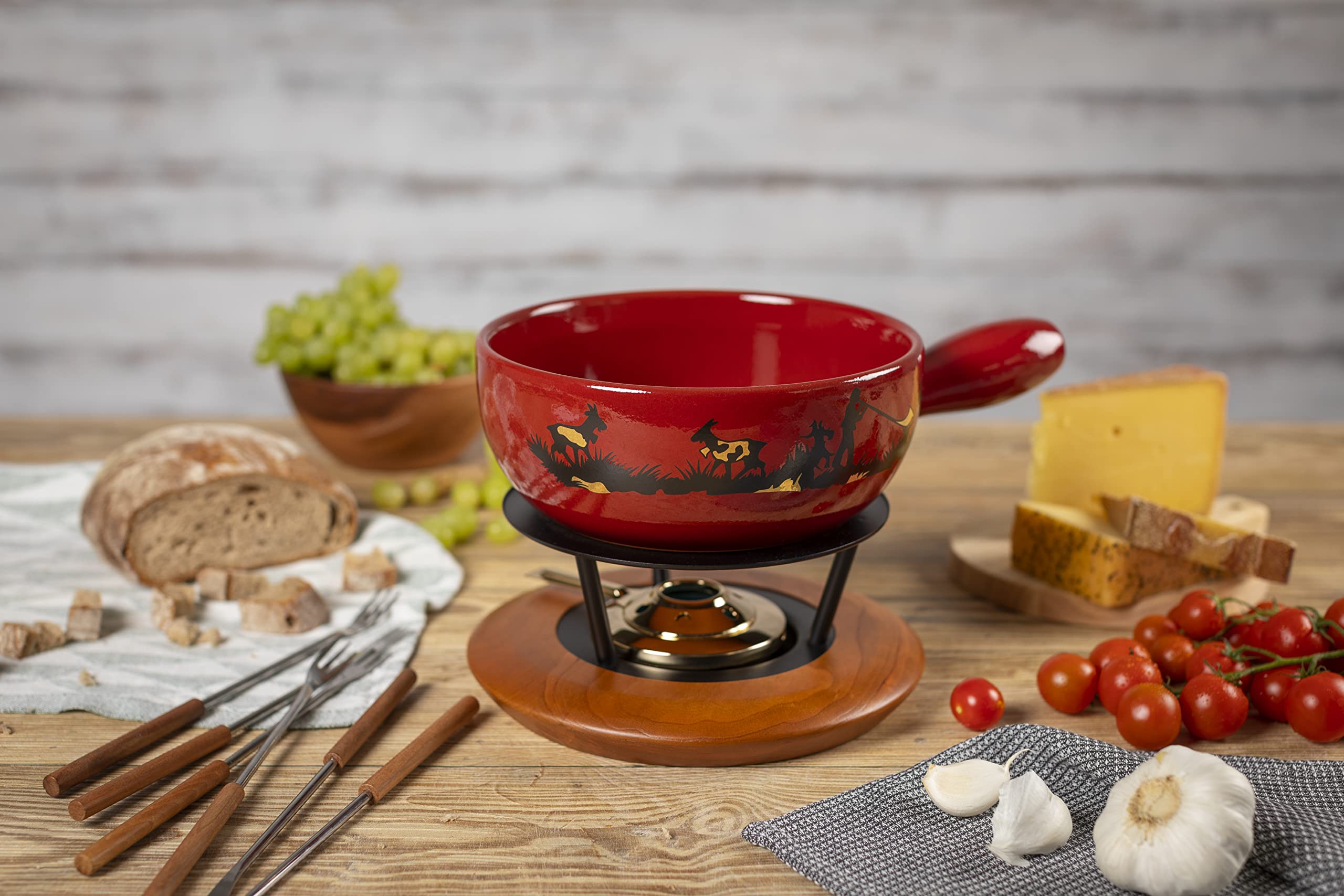 kuhn-rikon-caquelon-fondue-fromage-joueur-de-cor-des-alpes-22-cm-rouge-1-6-l image 7