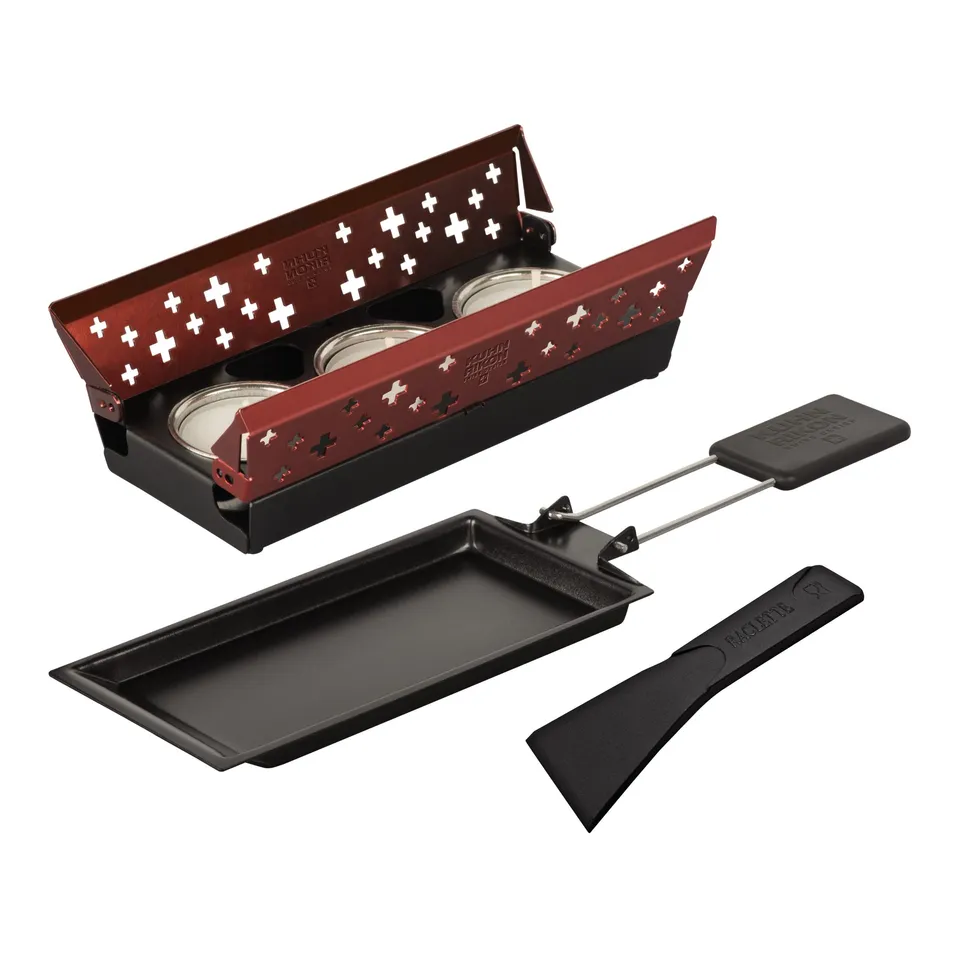 kuhn-rikon-mini-set-raclette-individuel-aluminium-rouge image 1