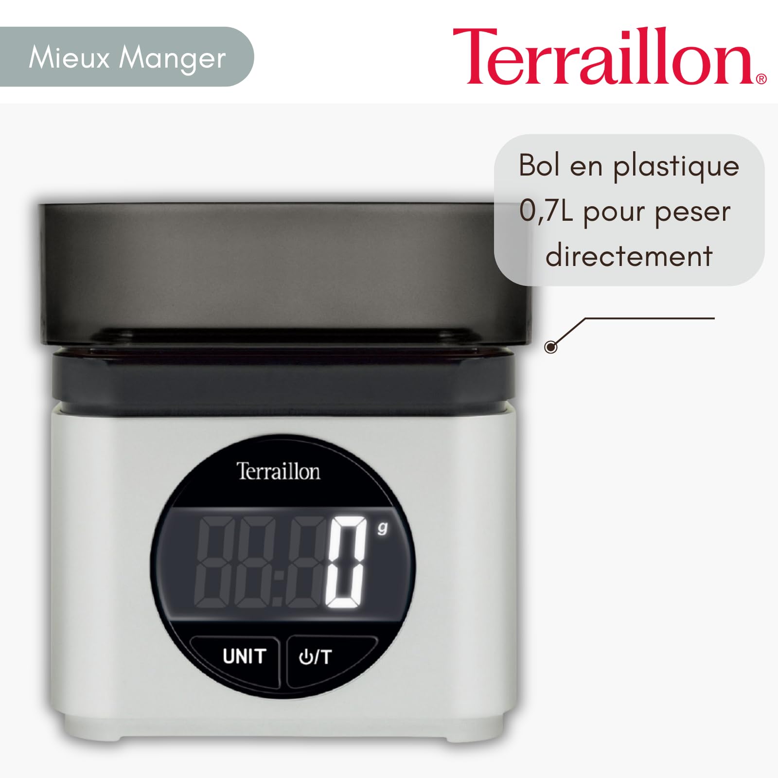 terraillon-ba22-mythique-balance-de-cuisine-lectronique-avec-bol-0-7-l-grise image 3
