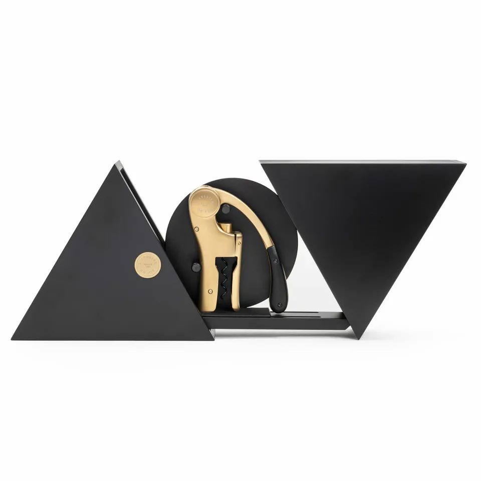 l-atelier-du-vin-geometry-coffret-tire-bouchon-levier-oeno-motion-gold image 1
