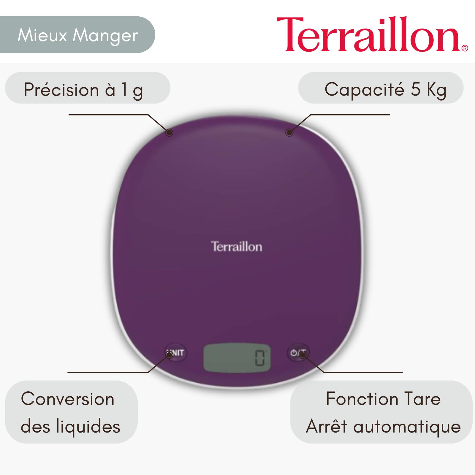 terraillon-macaron-balance-de-cuisine-lectronique-5kg-prune image 2