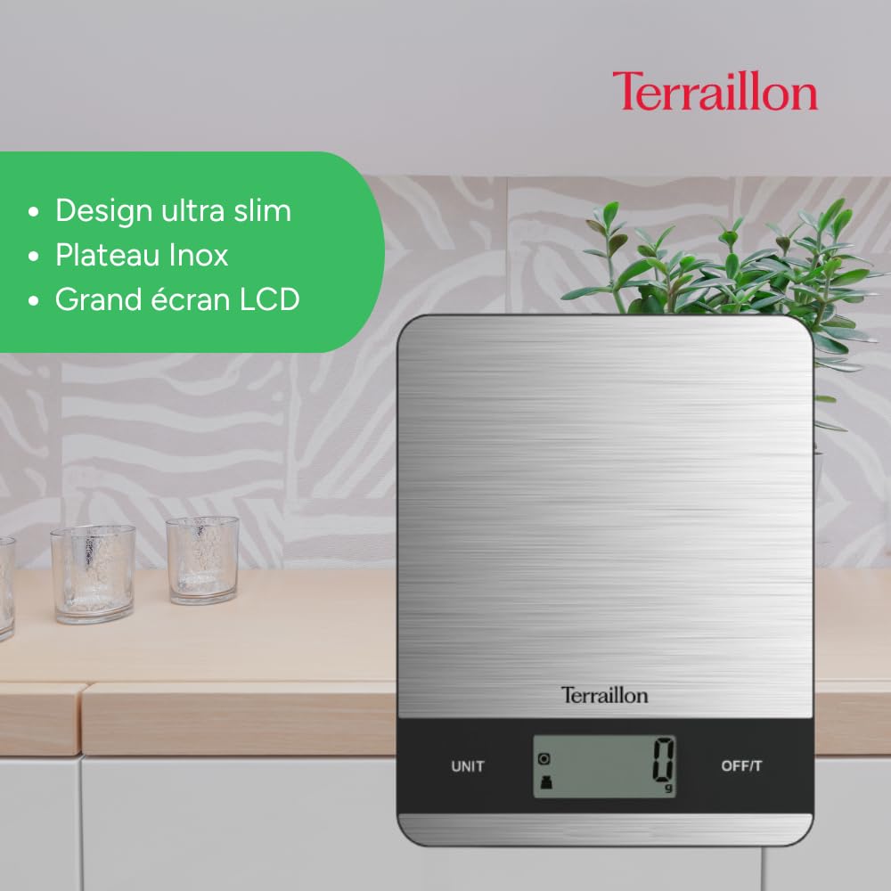 terraillon-slim-steel-balance-de-cuisine-lectronique-5-kg-inox image 4