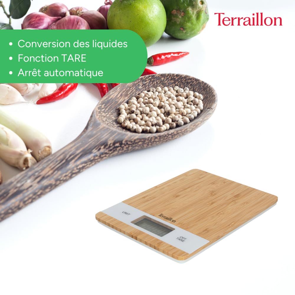 terraillon-bamboo-usb-c-balance-cuisine-bambou-3-kg image 6