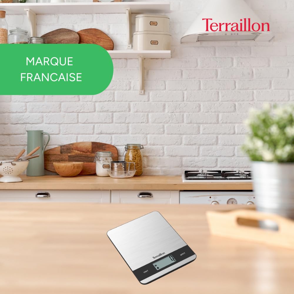 terraillon-slim-steel-balance-de-cuisine-lectronique-5-kg-inox image 2