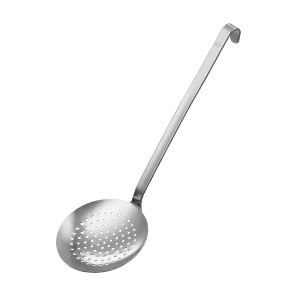 r-sle-cumoire-plate-gros-trous-inox-18-10-12-cm image 1