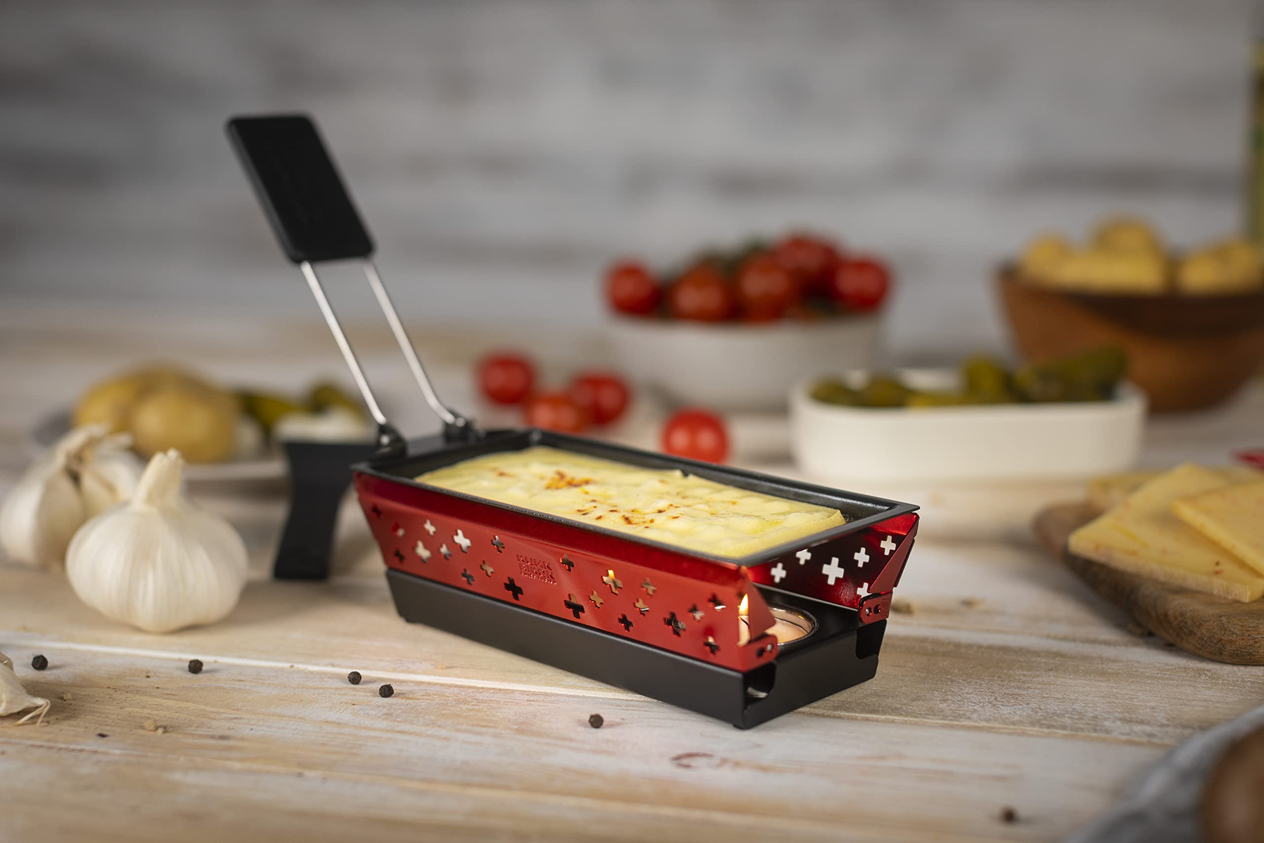 kuhn-rikon-mini-set-raclette-individuel-aluminium-rouge image 5