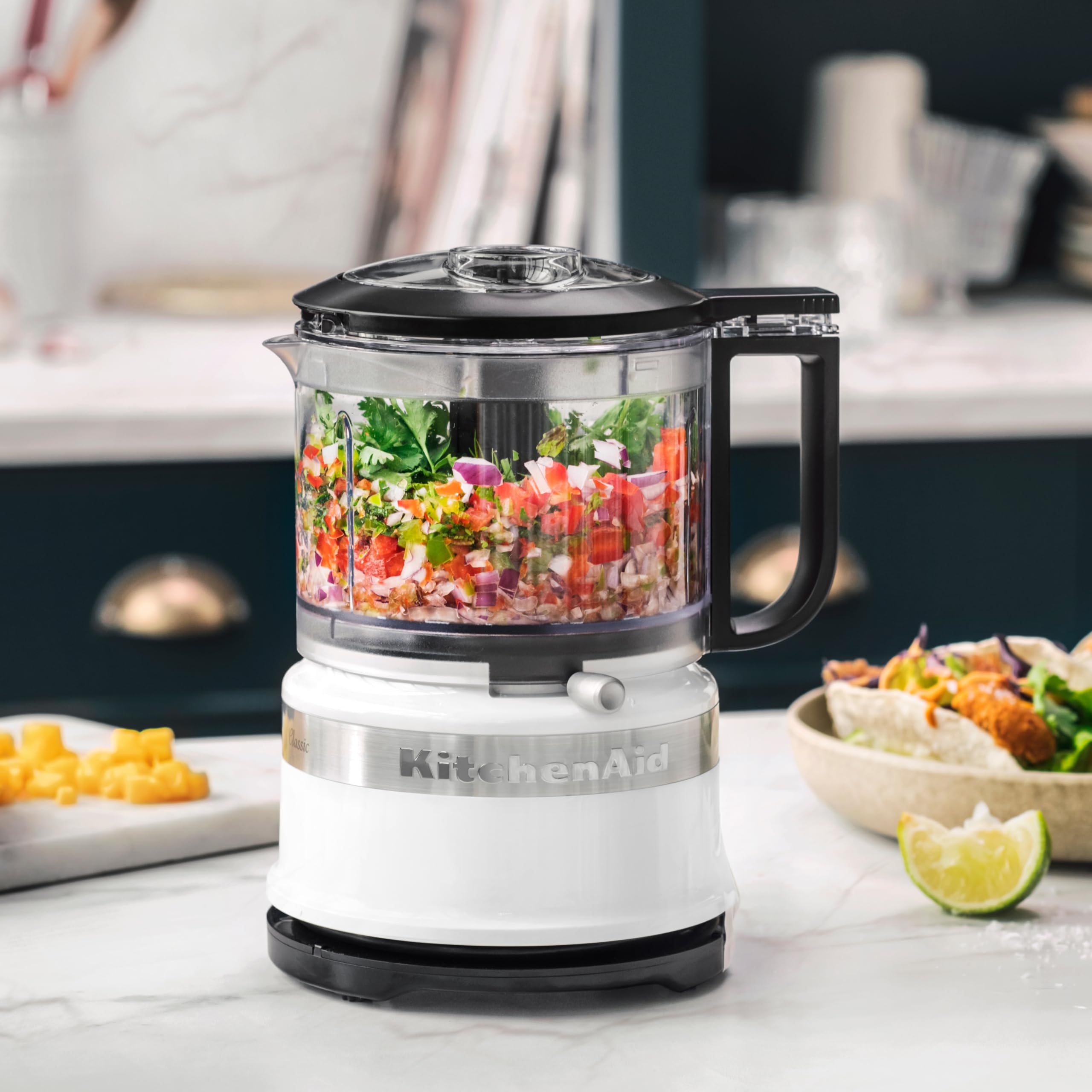 kitchenaid-mini-robot-cuisine-830-ml-blanc-2-vitesses-pulse image 3