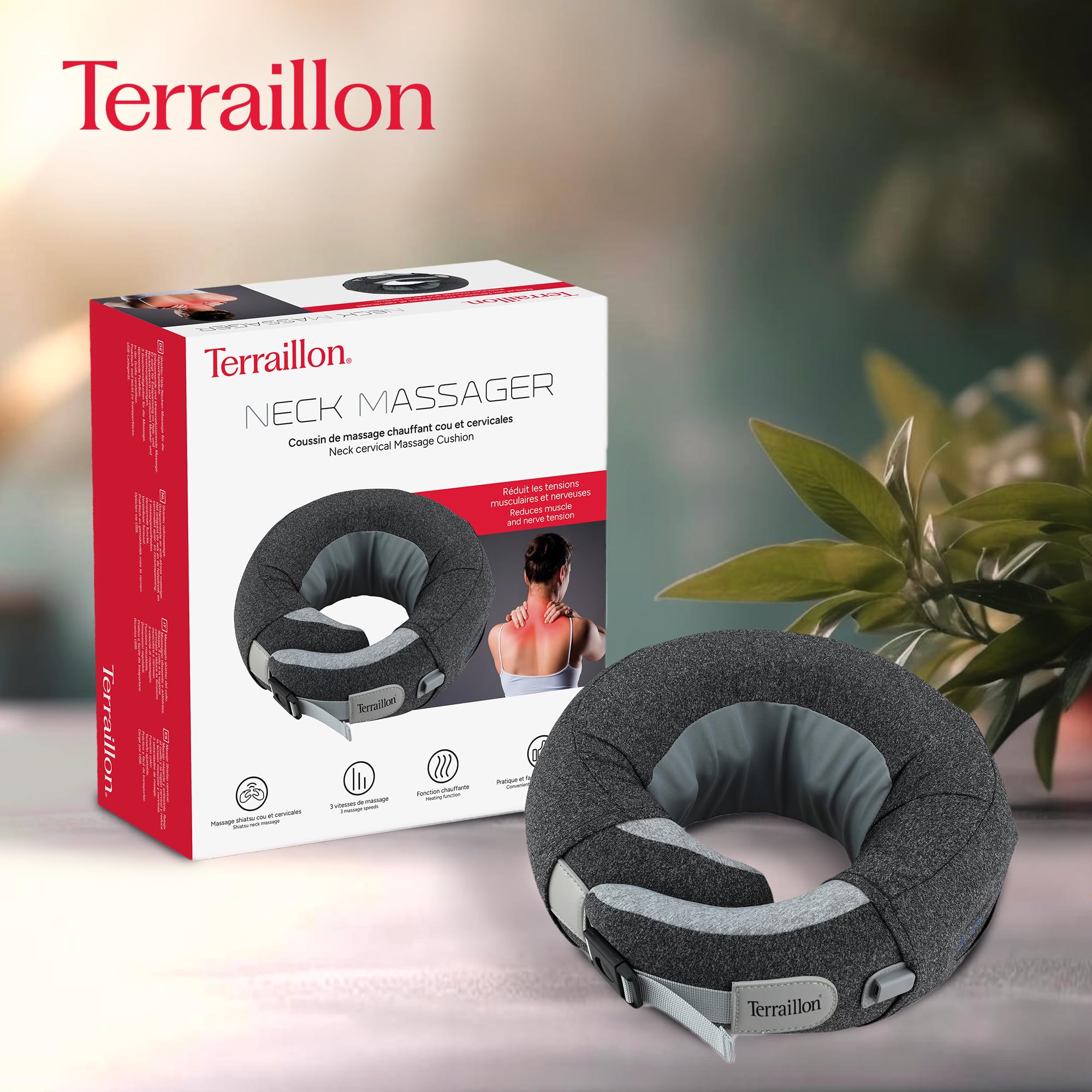 terraillon-neck-massager-coussin-massage-cou-et-cervicales-shiatsu-chauffant image 2