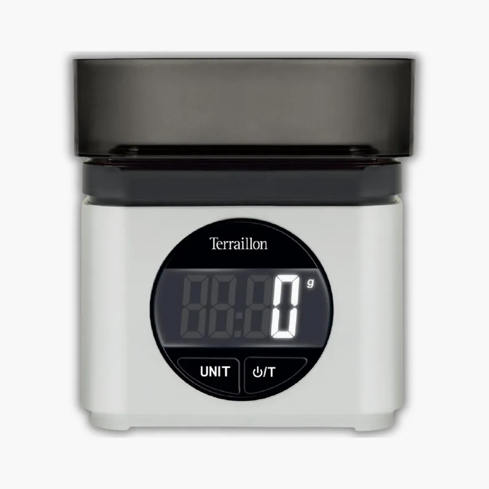 terraillon-ba22-mythique-balance-de-cuisine-lectronique-avec-bol-0-7-l-grise image 1