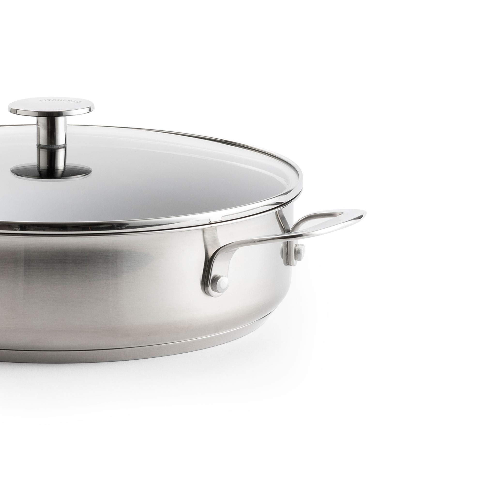 kitchenaid-sauteuse-antiadh-sive-3-couches-28-cm-4-3-l-inox image 2