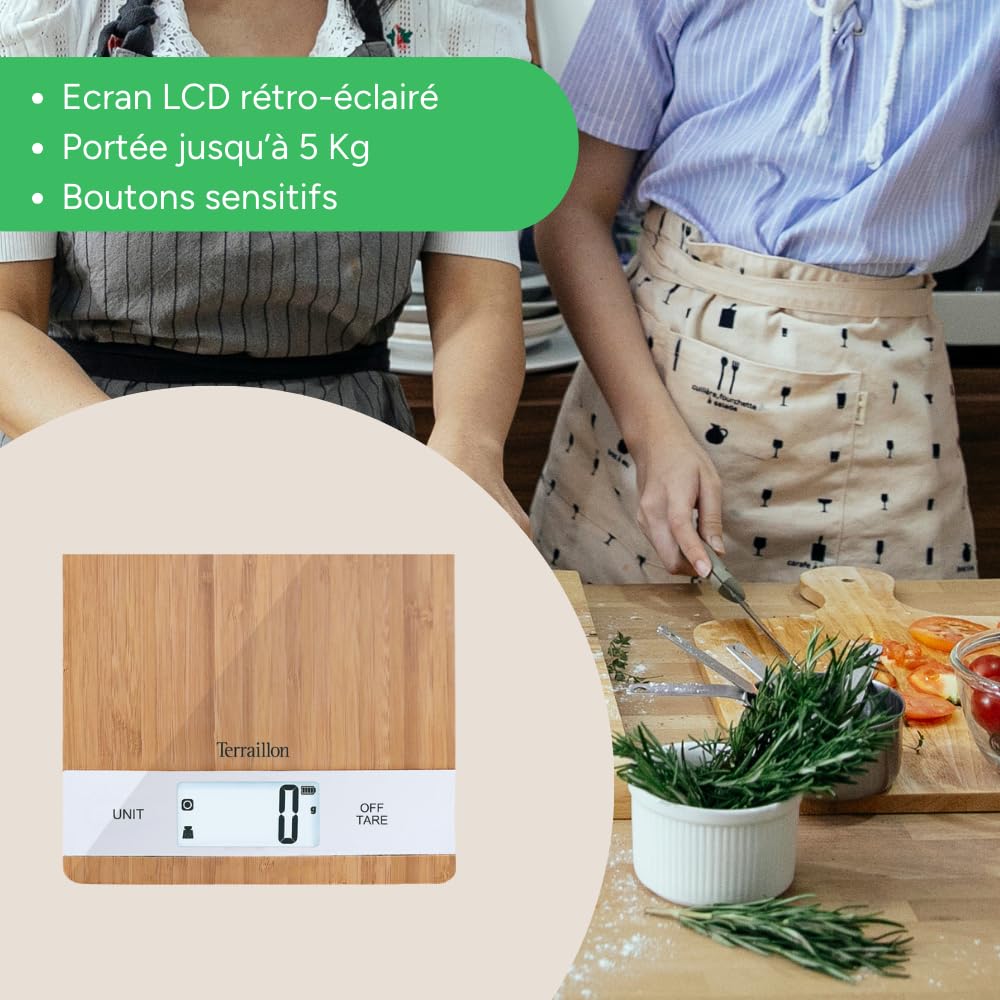 terraillon-bamboo-usb-c-balance-cuisine-bambou-3-kg image 5