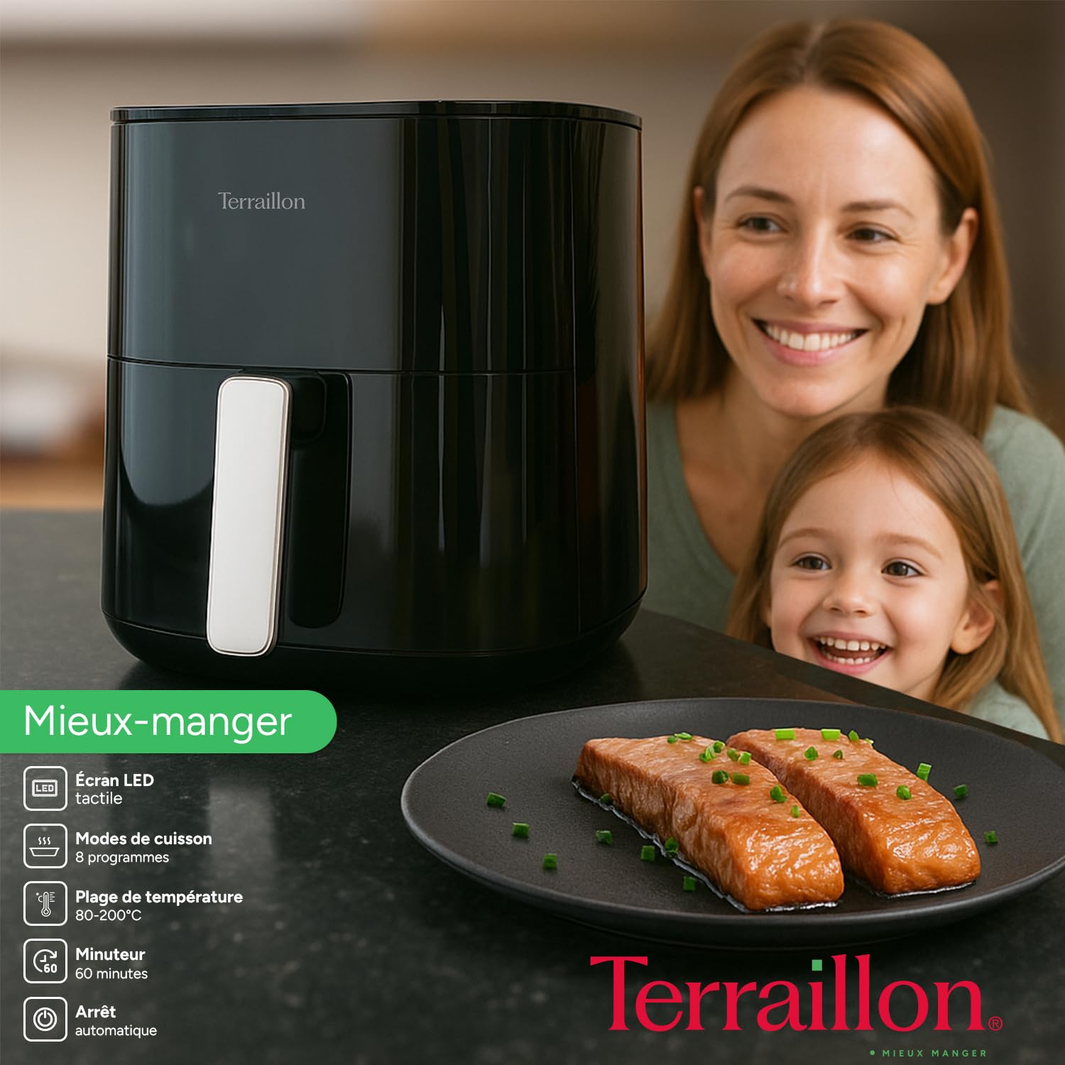 terraillon-cook-fry-5l-friteuse-sans-huile-air-fryer-1500w image 3
