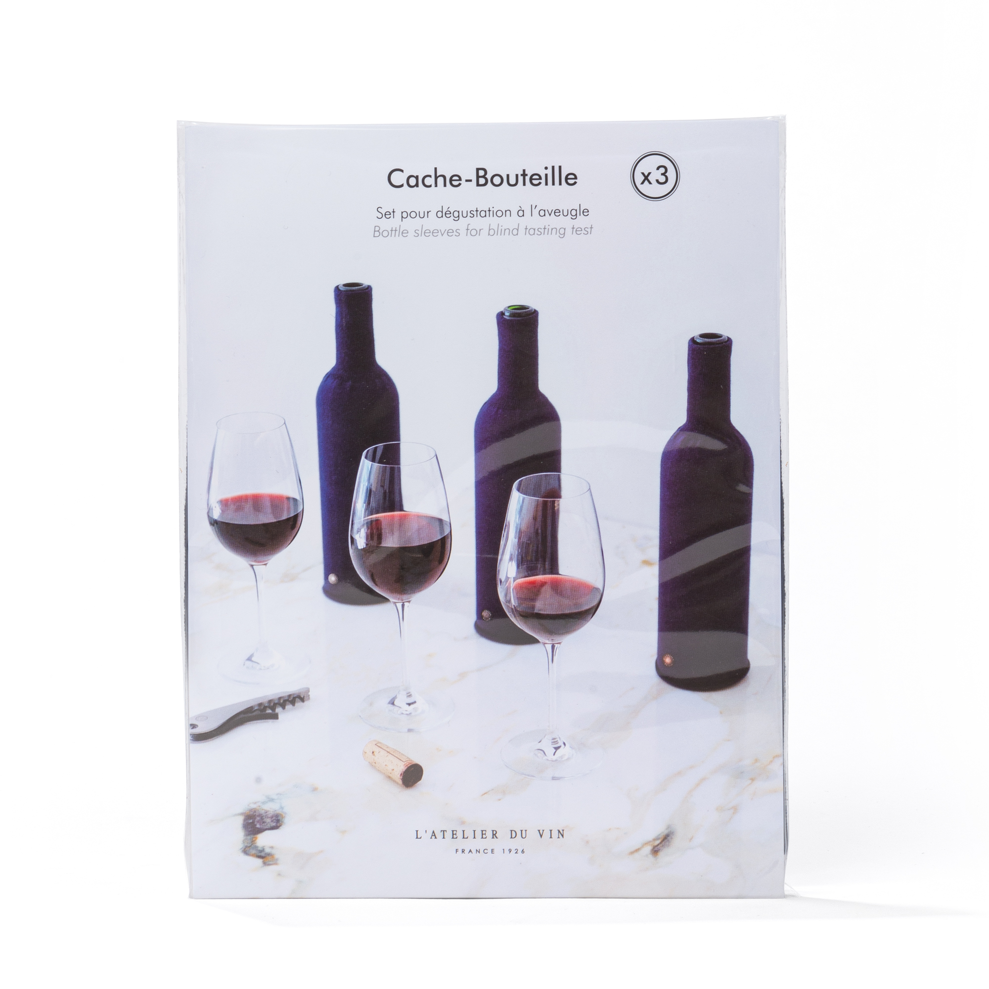 l-atelier-du-vin-cache-bouteille-vin-x3-housses-coton-peign-d-gustation-l-aveugl image 3