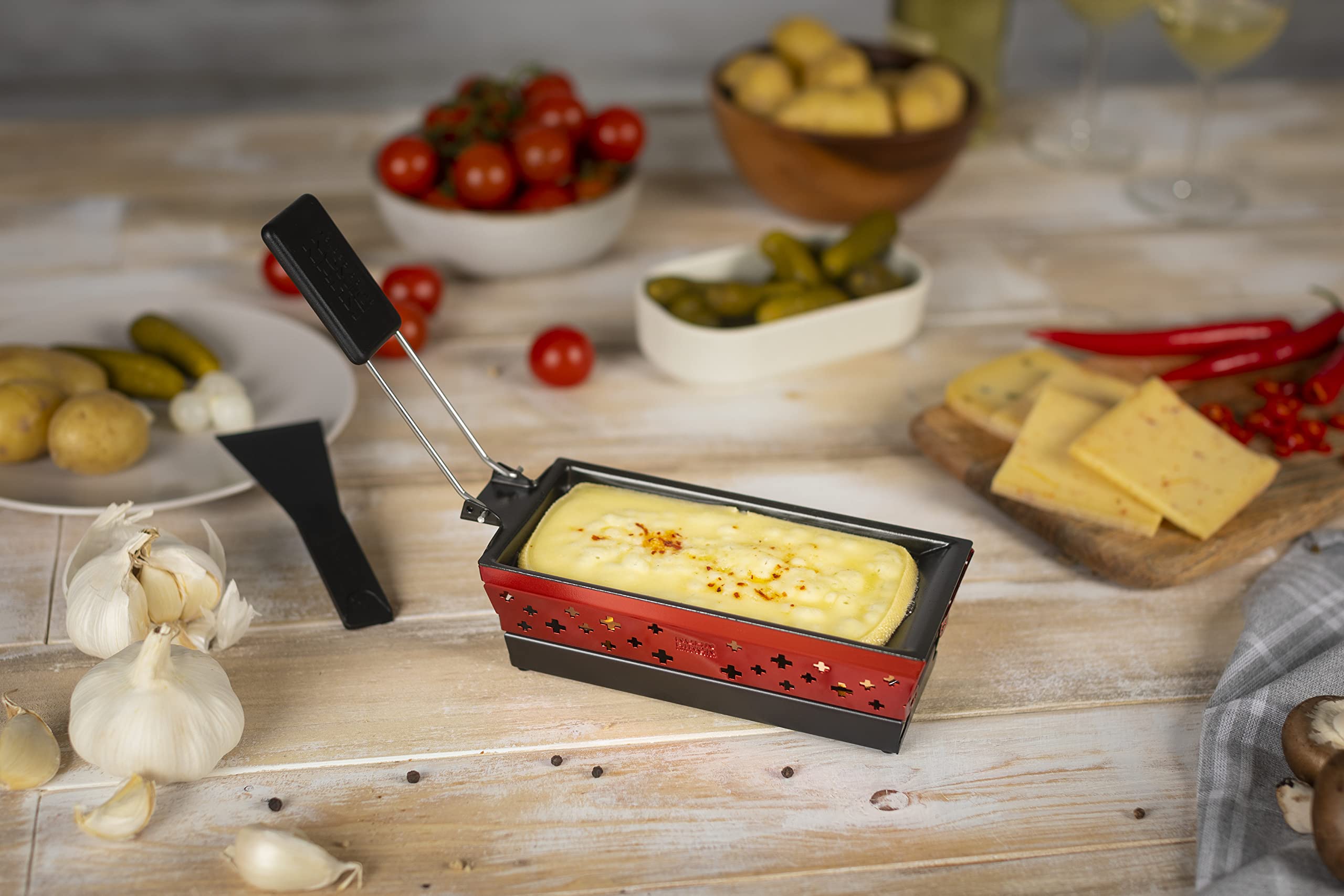 kuhn-rikon-mini-set-raclette-individuel-aluminium-rouge image 8
