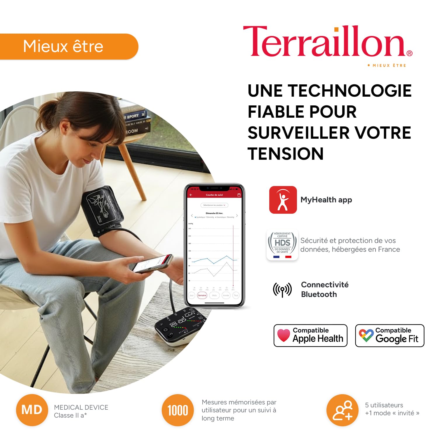 terraillon-tensio-connect-tensiom-tre-bras-bluetooth-led-22-42-cm image 3