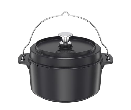 r-sle-vario-dutch-oven-cocotte-fonte-maill-e-5-5-l-noir-couvercle-po-le image 6