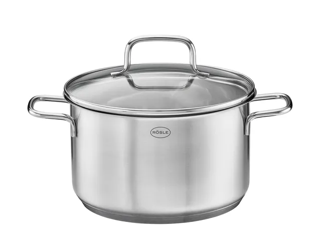 r-sle-basics-line-casserole-haute-inox-avec-couvercle-verre-15-7-cm image 1