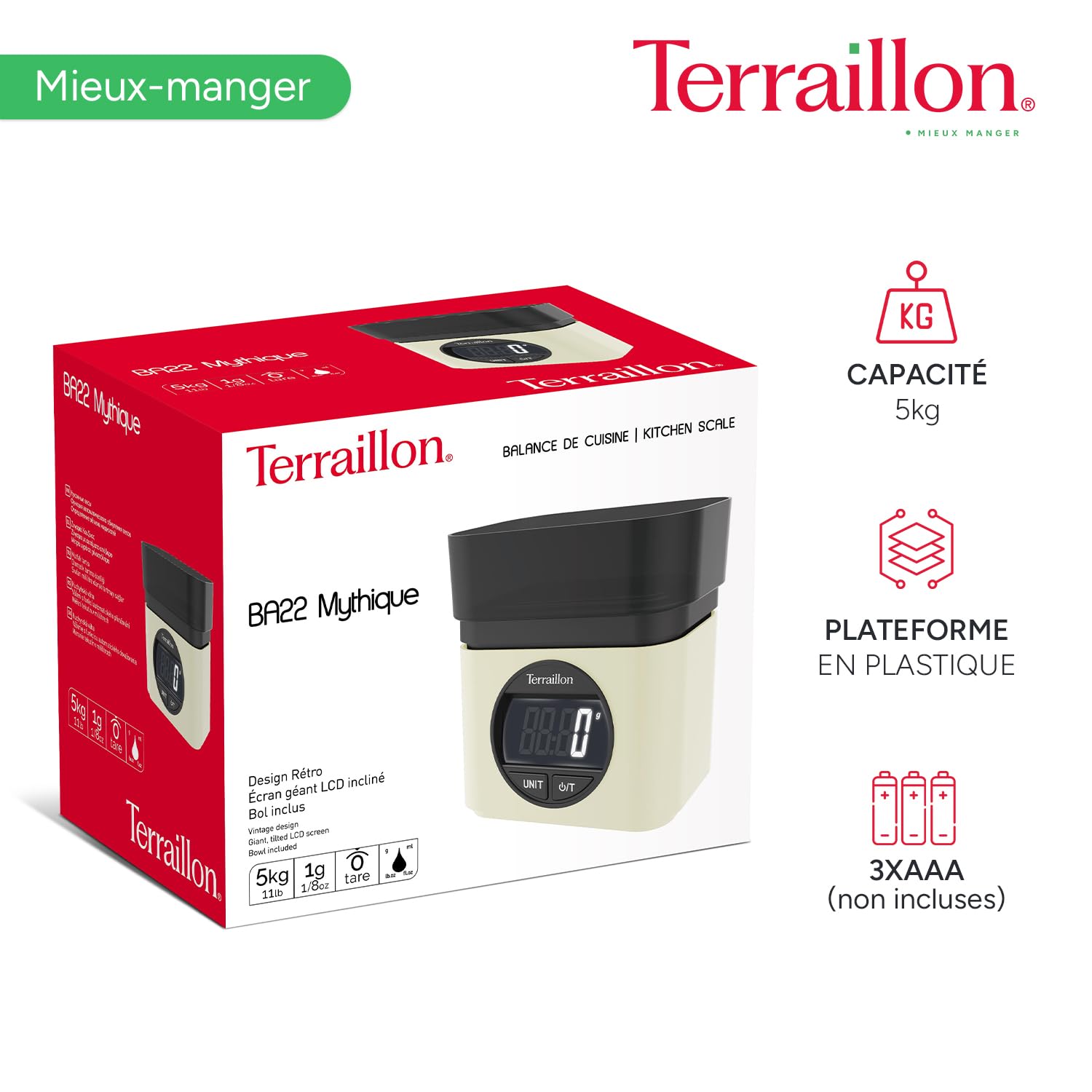 terraillon-ba22-mythique-balance-de-cuisine-lectronique-bol-0-7l-cr-me image 6