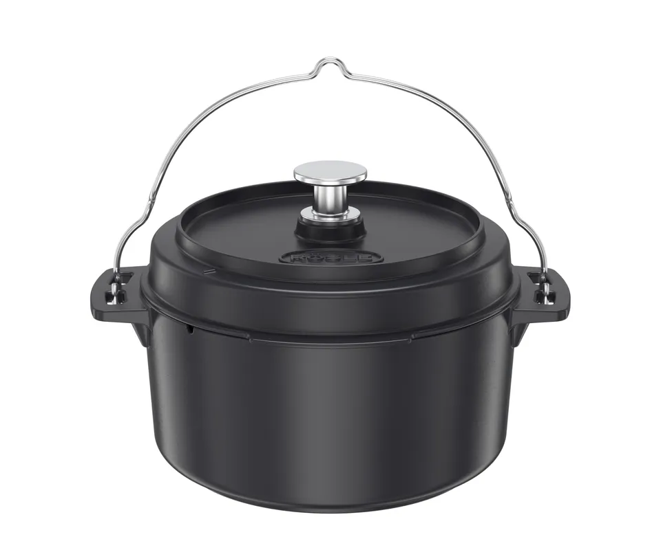 r-sle-vario-dutch-oven-cocotte-fonte-maill-e-5-5-l-noir-couvercle-po-le image 1
