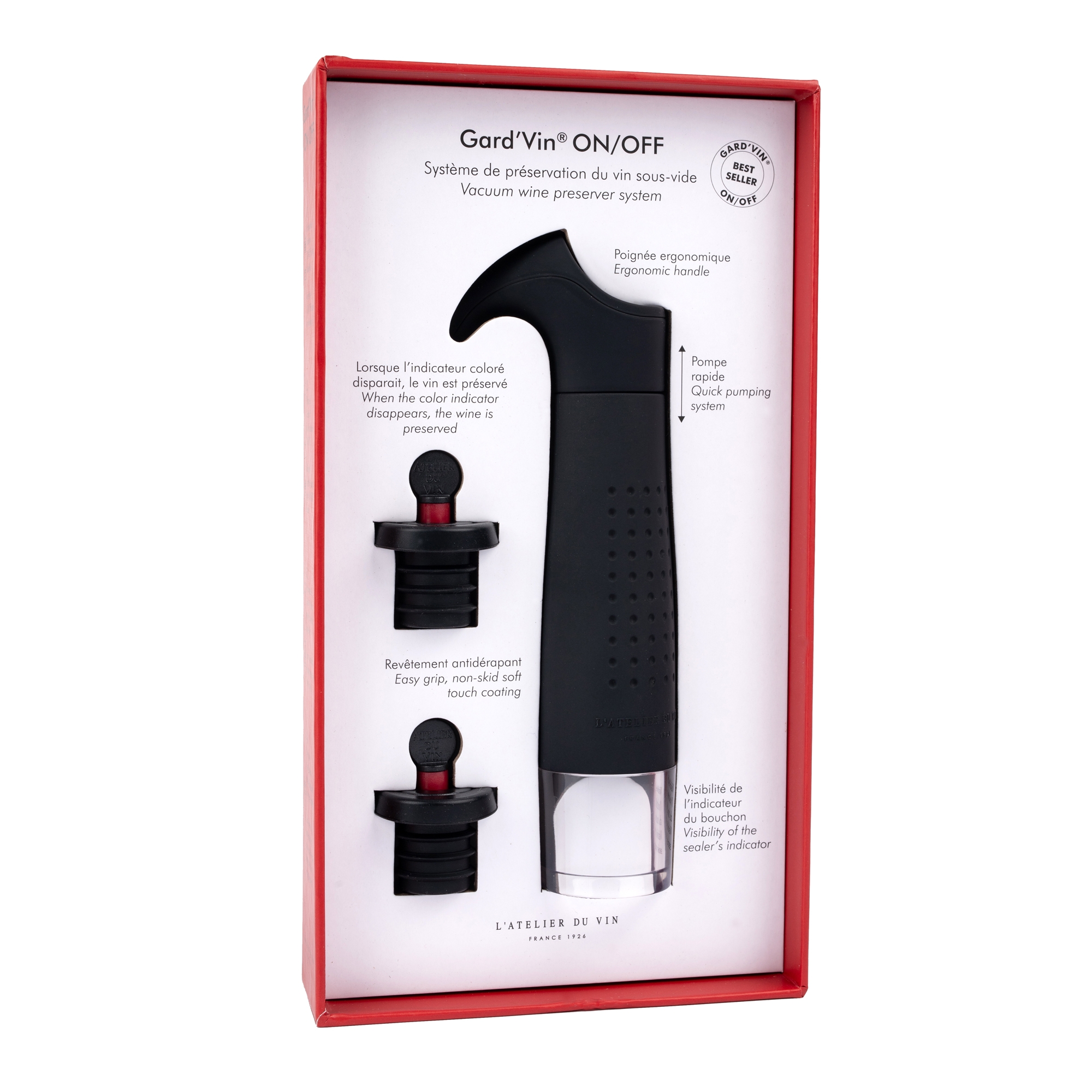 l-atelier-du-vin-gard-vin-on-off-pompe-vide-pour-vin-avec-bouchon-t-moin image 3