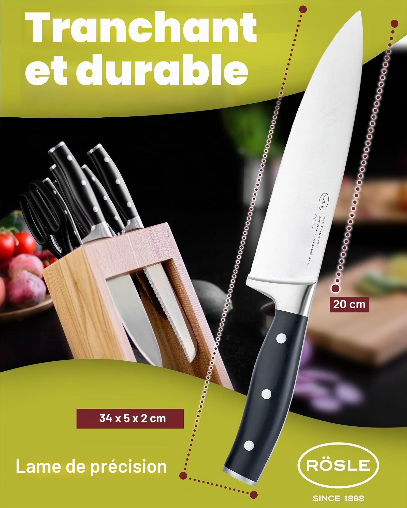 r-sle-tradition-couteau-de-chef-20-cm-acier-sp-cial-manche-pom-noir image 7