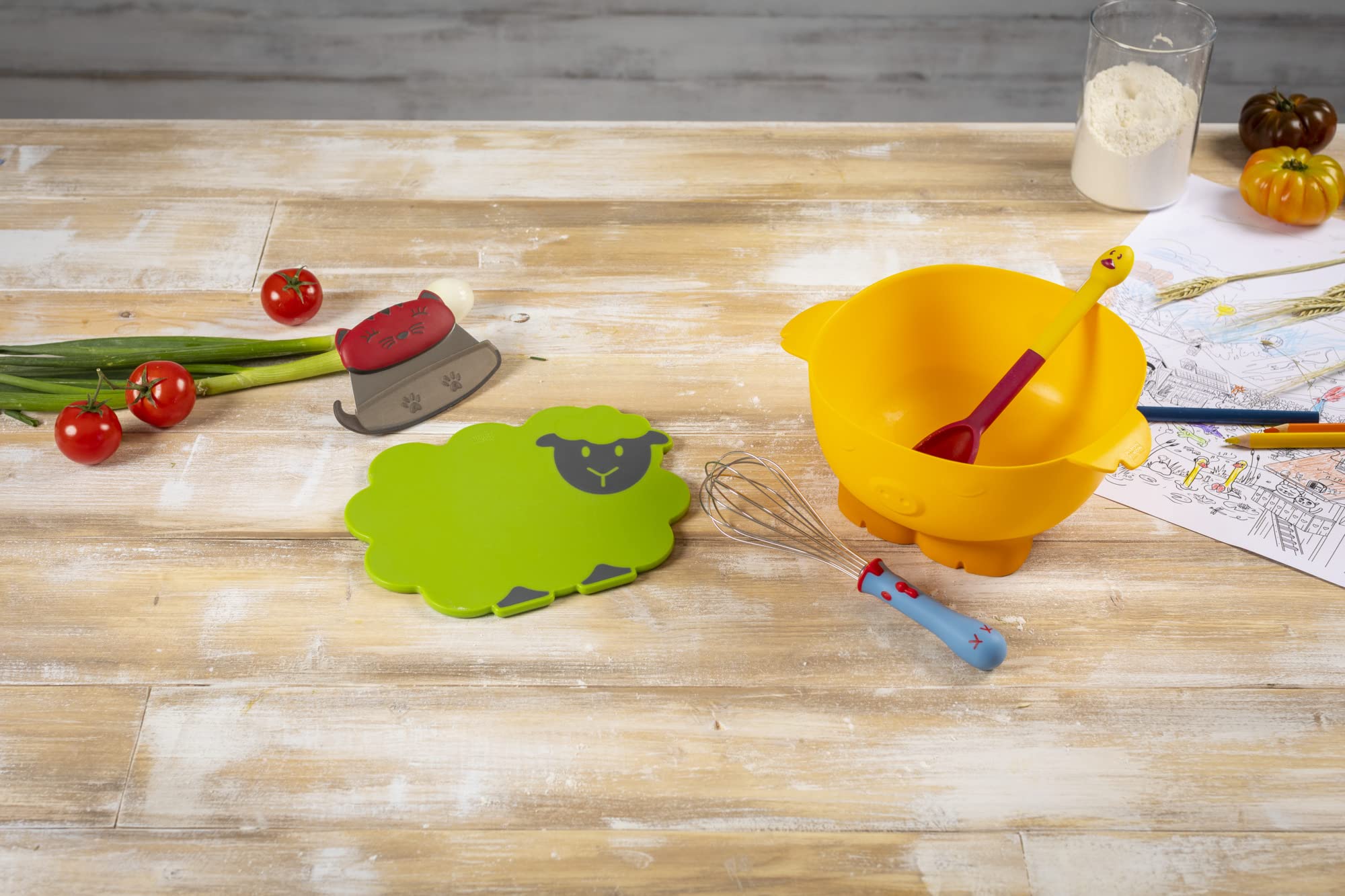 kuhn-rikon-kinderkitchen-planche-d-couper-mouton-verte-enfant image 4