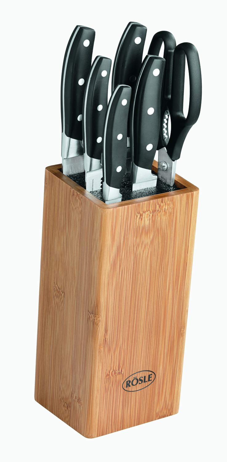 r-sle-cuisine-bloc-bambou-brosse-7-pi-ces-avec-5-couteaux-et-ciseaux image 4