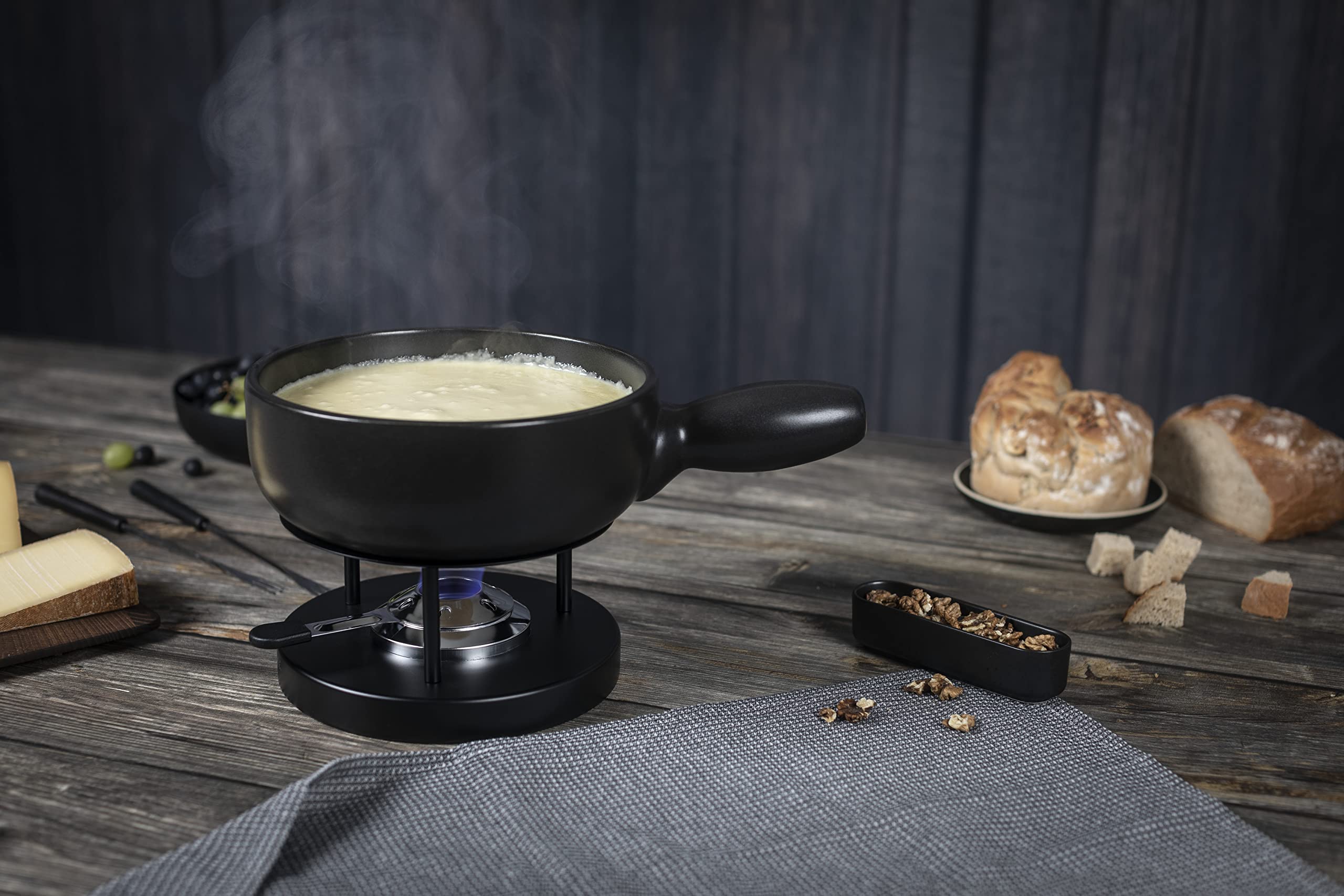 kuhn-rikon-classic-caquelon-fondue-induction-noir-23-cm-2-l-c-ramique image 2