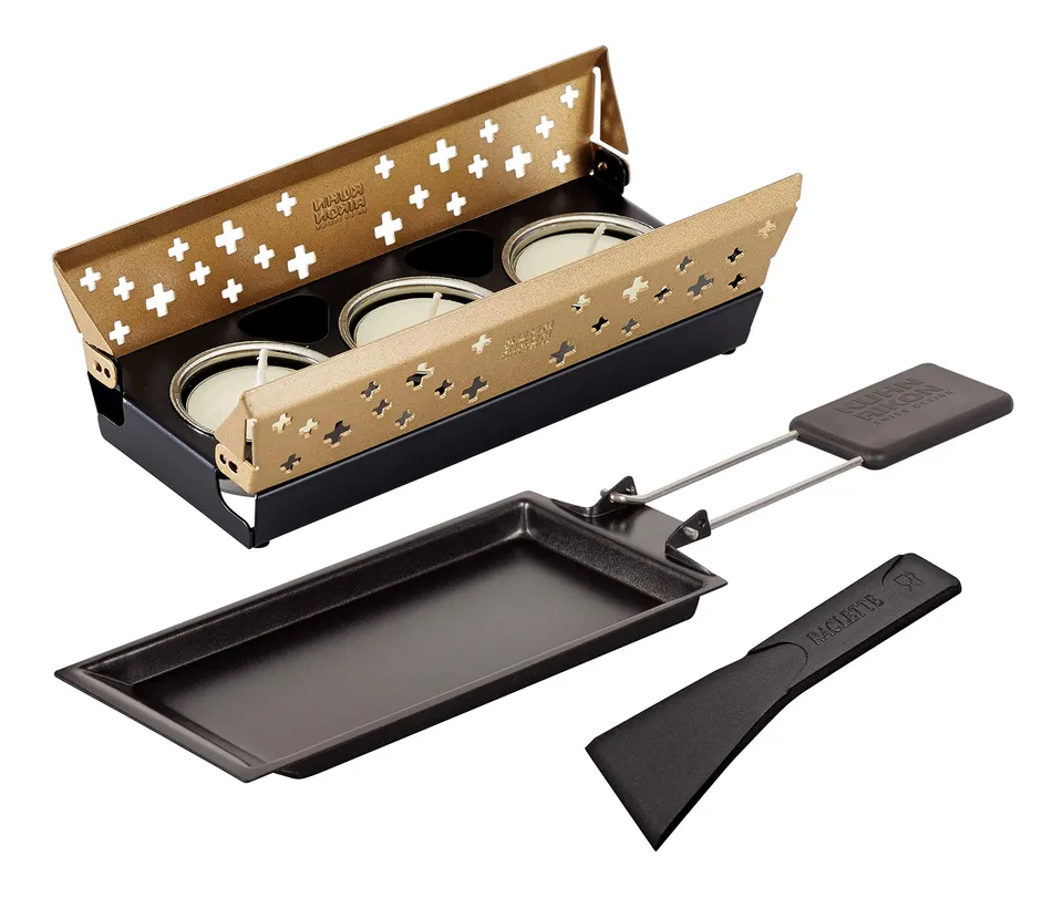 kuhn-rikon-mini-set-raclette-individuel-croix-suisse-dor-e-bougies image 1