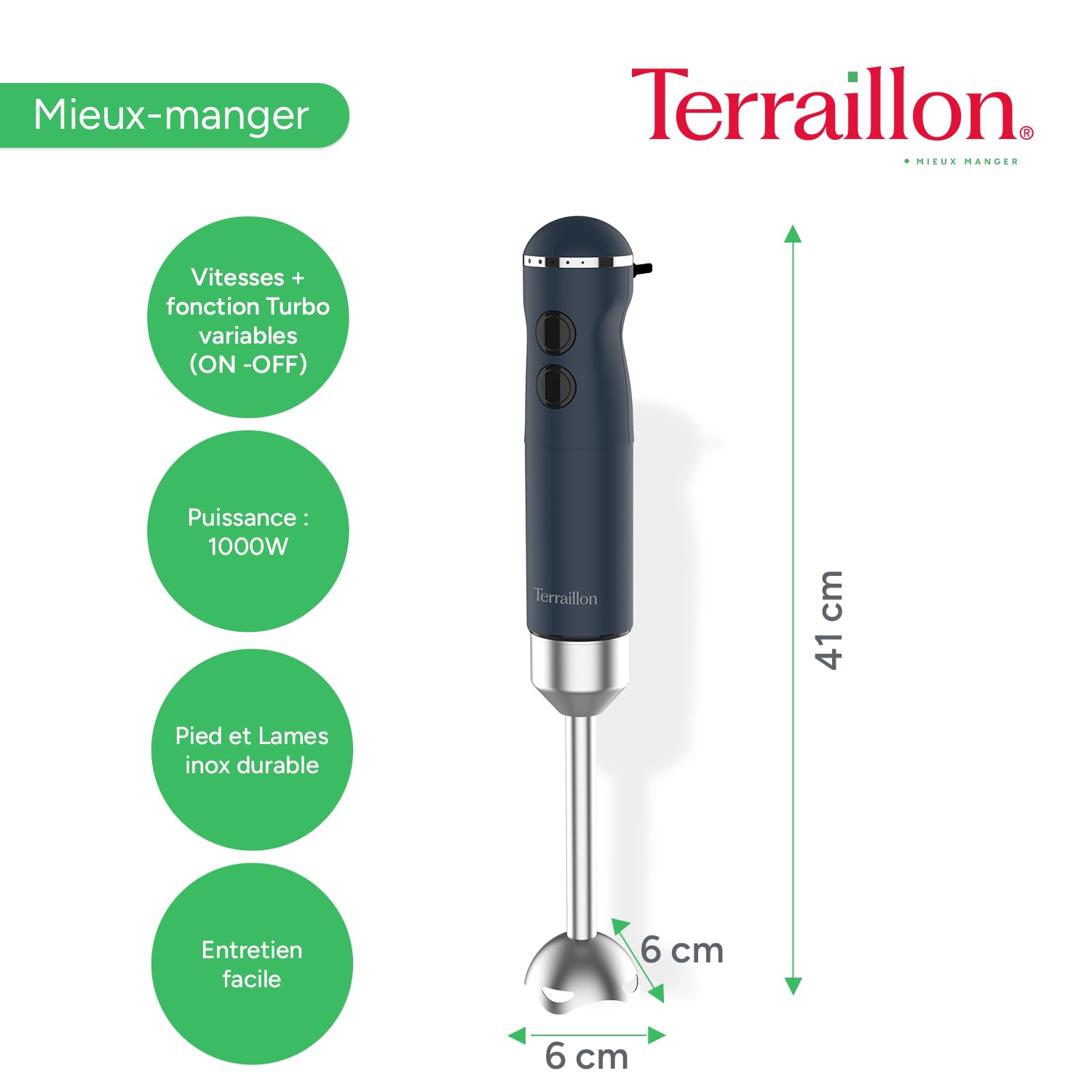 terraillon-new-moon-mixeur-plongeant-1000w-bleu-presse-pur-e-hachoir-600-ml image 5