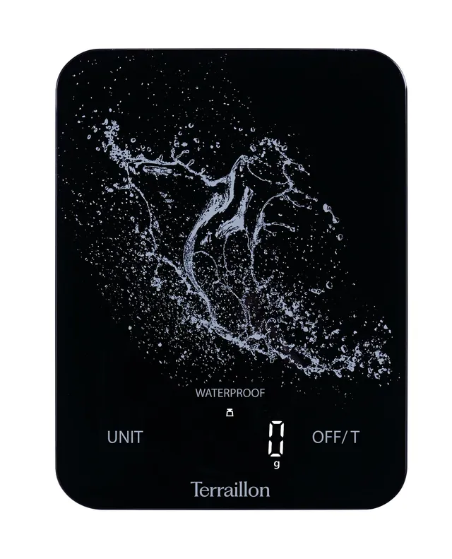 terraillon-aqua-resist-balance-de-cuisine-tanche-ip67-8-kg-noir image 1
