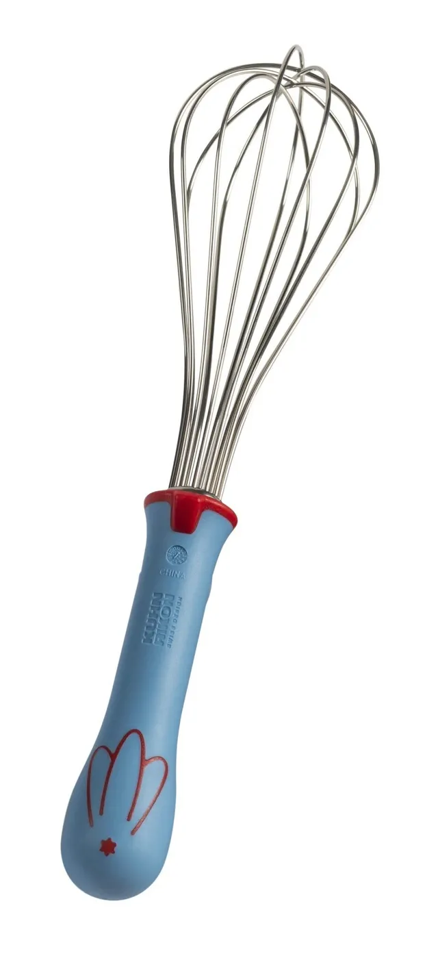 kuhn-rikon-kinderkitchen-fouet-poule-enfant-bleu-rouge image 1