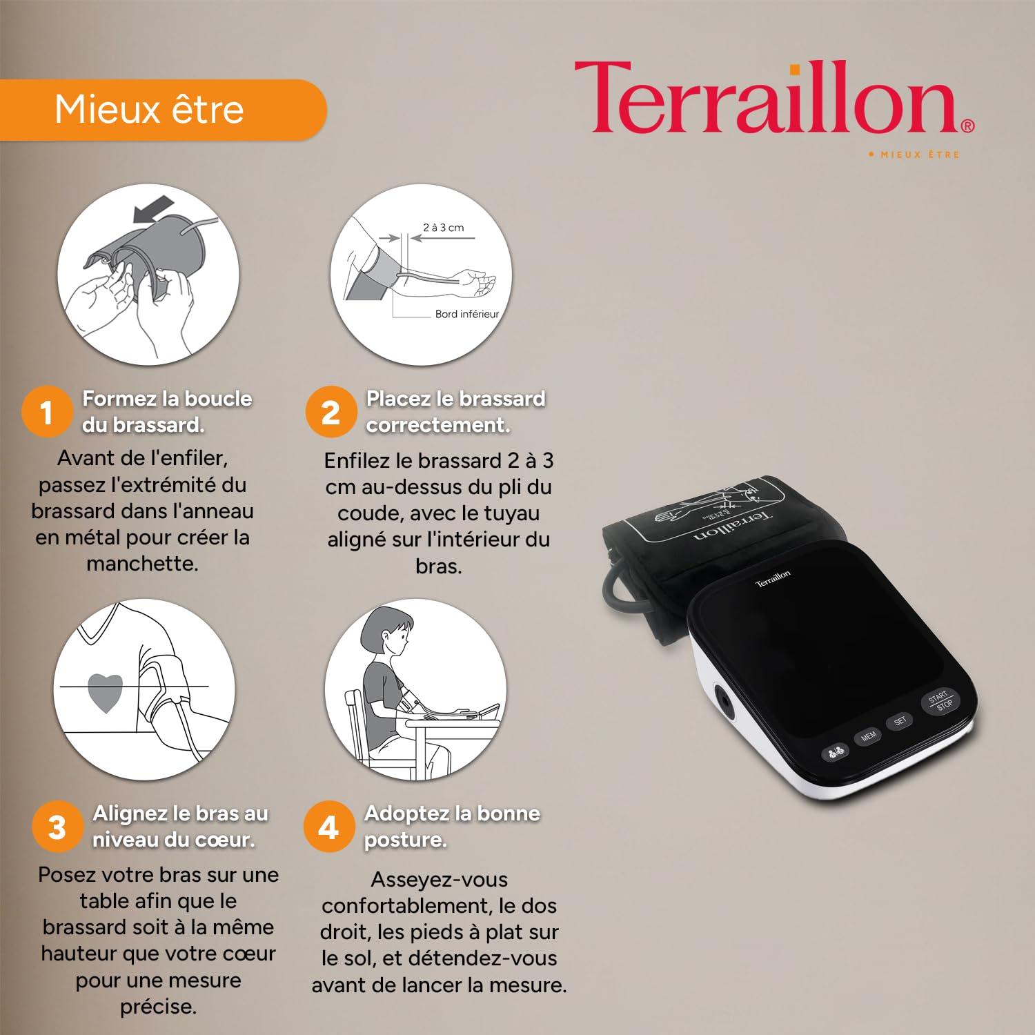 terraillon-tensio-bras-tb251-tensiom-tre-bras-led-22-42cm image 3