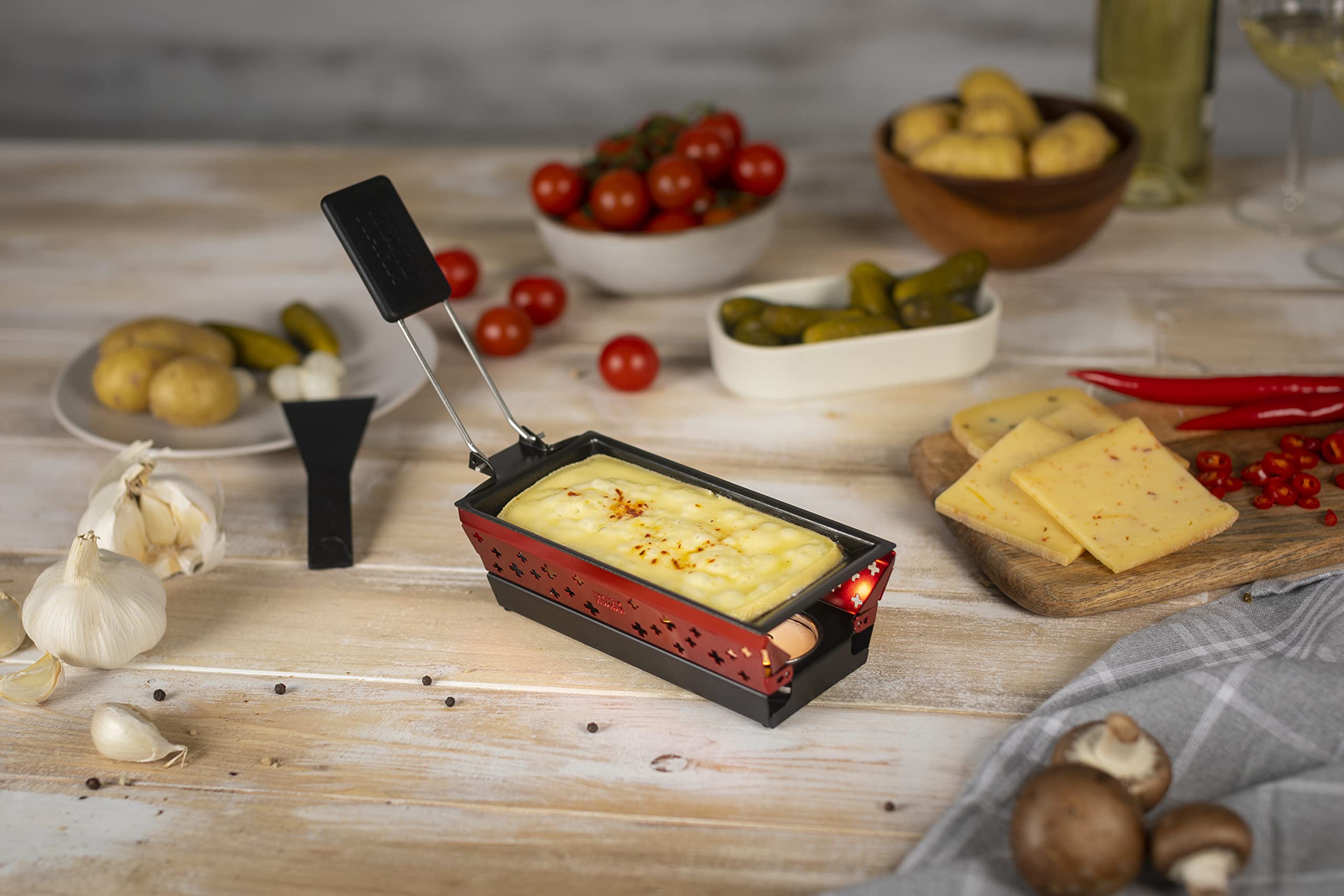 kuhn-rikon-mini-set-raclette-individuel-aluminium-rouge image 7