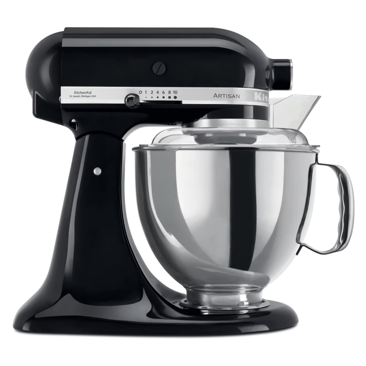 kitchenaid-artisan-5ksm175-robot-p-tissier-4-8-l-3-l-noir-onyx image 1