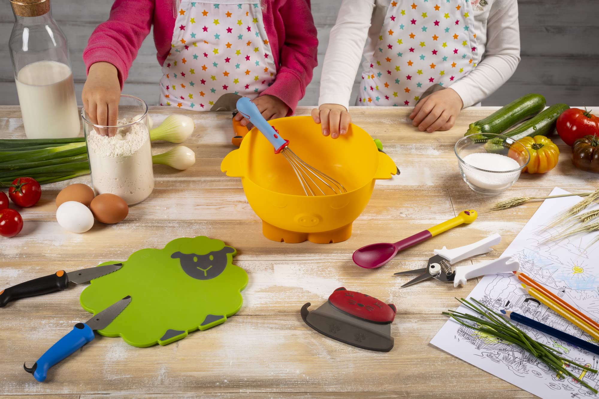 kuhn-rikon-kinderkitchen-planche-d-couper-mouton-verte-enfant image 3