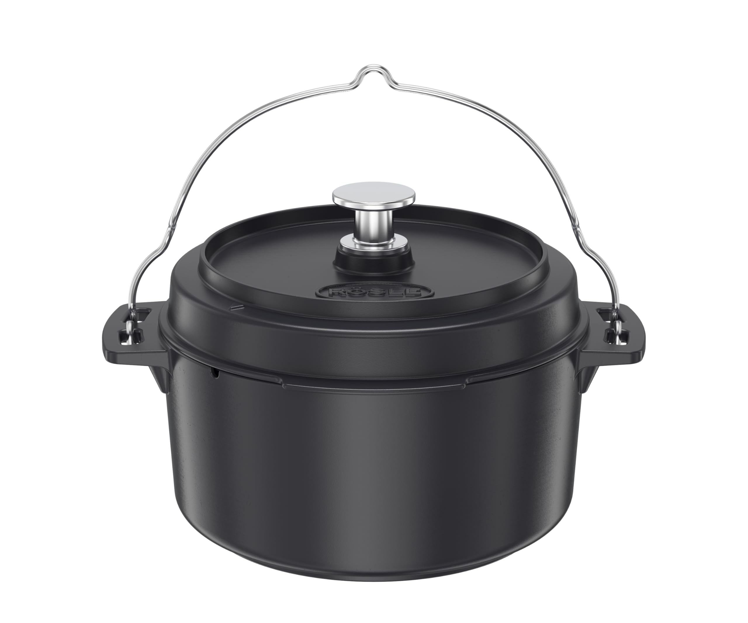 r-sle-vario-dutch-oven-cocotte-fonte-maill-e-5-5-l-noir-couvercle-po-le image 1