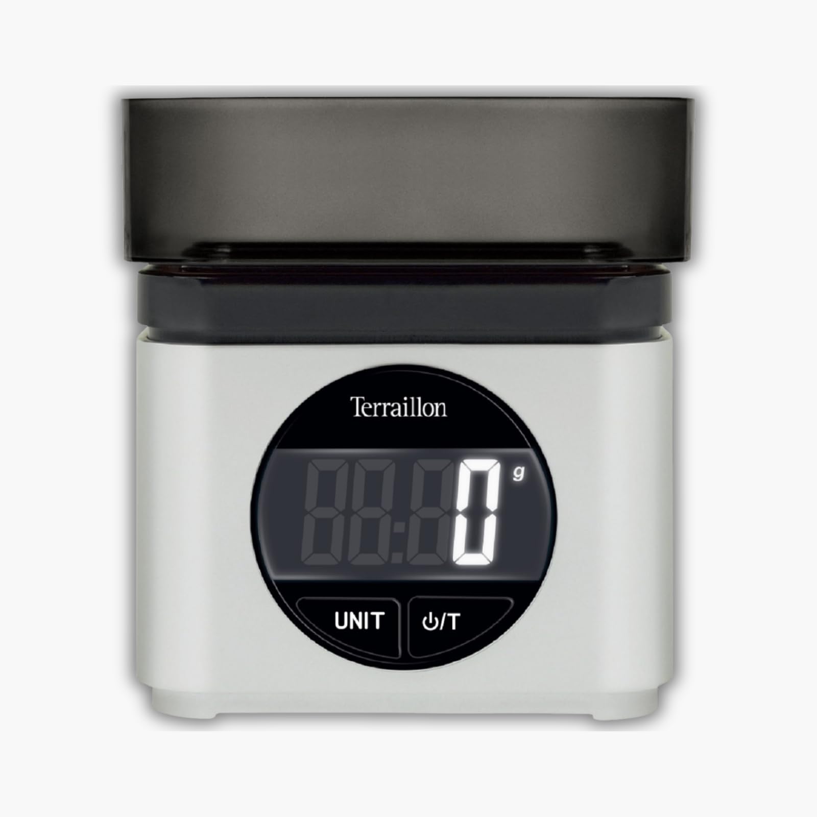terraillon-ba22-mythique-balance-de-cuisine-lectronique-avec-bol-0-7-l-grise image 1