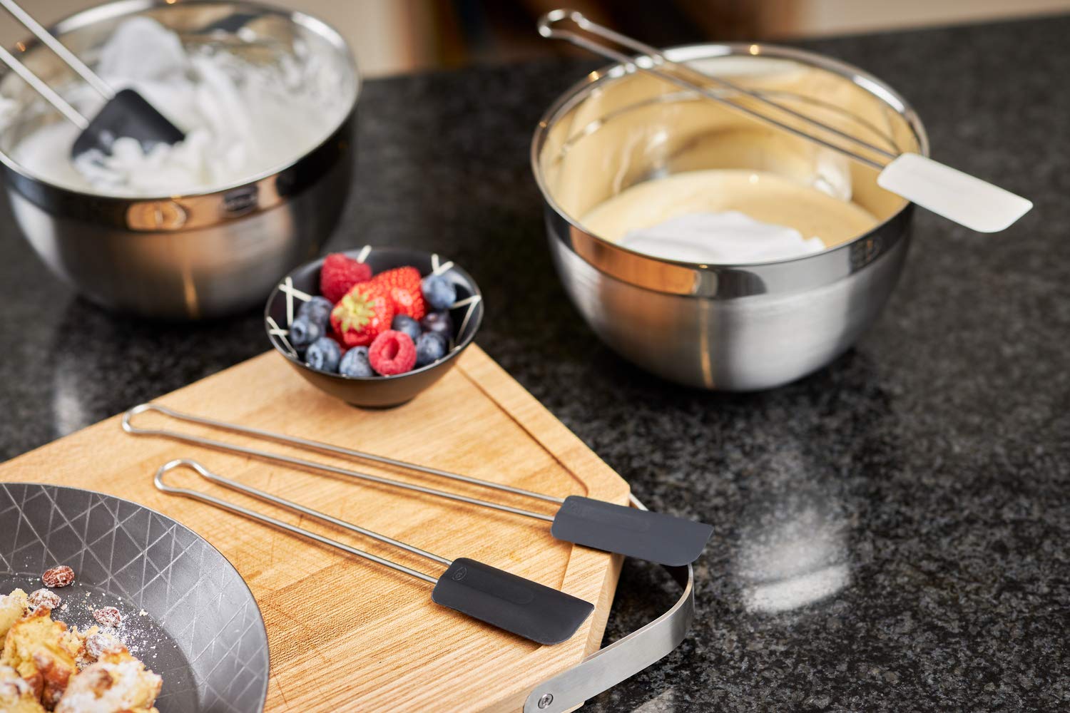 r-sle-spatule-de-cuisine-troite-20-cm-inox-18-10-et-silicone-blanc-200-c image 4
