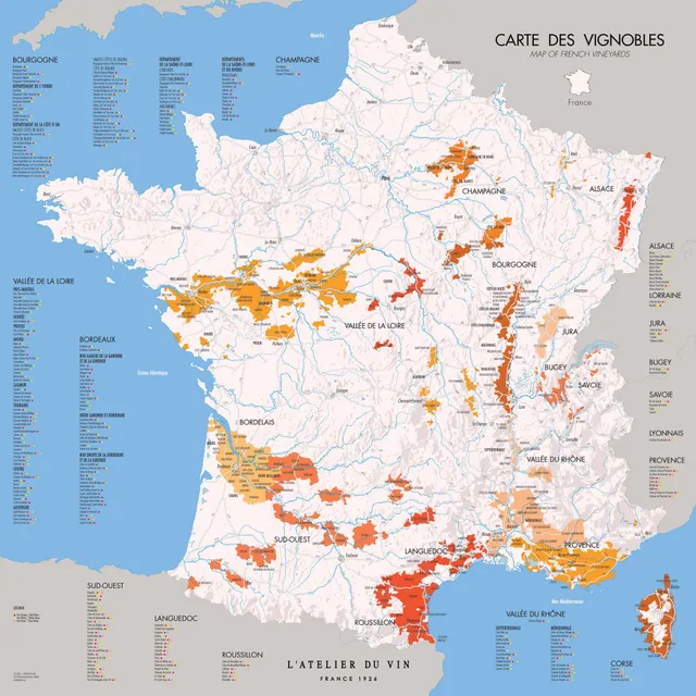 l-atelier-du-vin-carte-des-vignobles-de-france-affiche-nologique-exploreur image 1